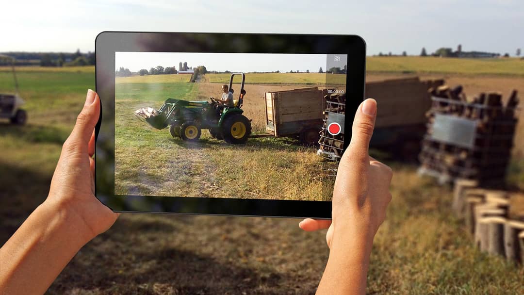 The families used tablet devices to capture unscripted videos of their lives on the farm.