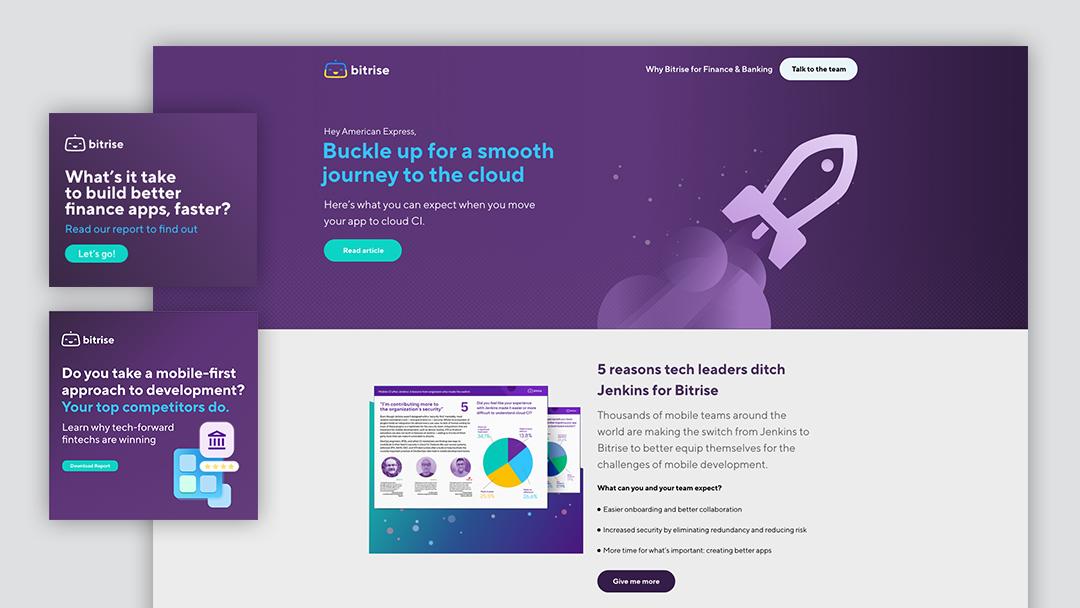 Account-personalized campaign landing page